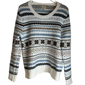 Vintage Telluride Clothing Womans Med Fair Isle Pullover Sweater